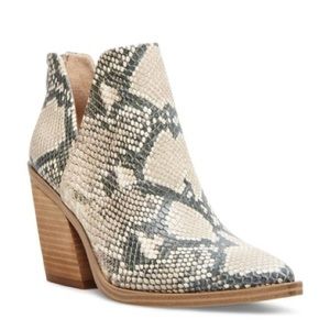 Steve Madden Camryn Snake Booties 5.5